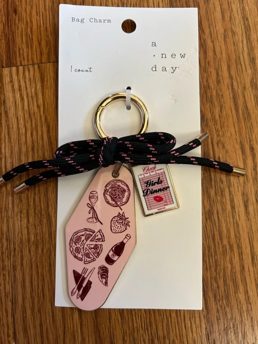 a new day Pink Food-Illustrated Bag Charm - Picture 3 of 5